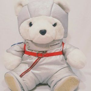 Santabear 2001 White Teddy Astronaut Christmas 17"